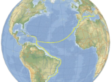 Planned route from the Med across the Atlantic to the Caribbean